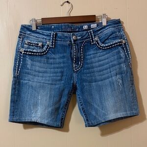 Miss Me Women's Burmuda Jean Shorts